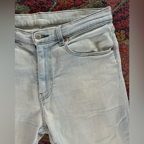 Levi's | Men’s Light Blue Cutoff Denim 512 Premium Jean Shorts Zipper Fly Sz 34 - Picture 5 of 16